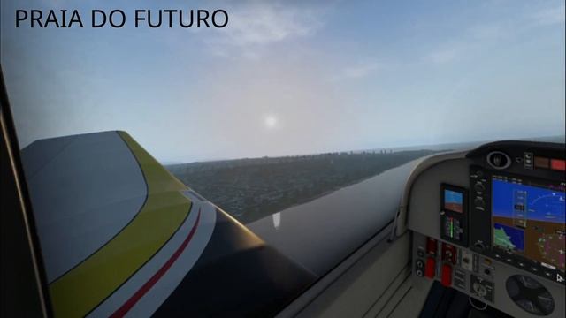 X-PLANE 11 NO DEBIAN LINUX - SOBREVOO PELAS PRAIAS DE FORTALEZA смотреть онлайн