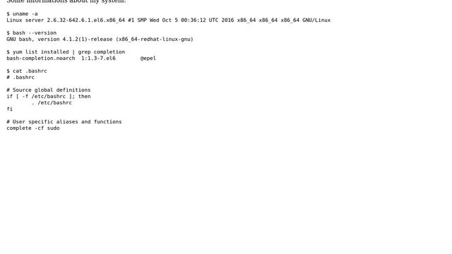 Unix & Linux: Bash completion of parameters when using sudo смотреть онлайн