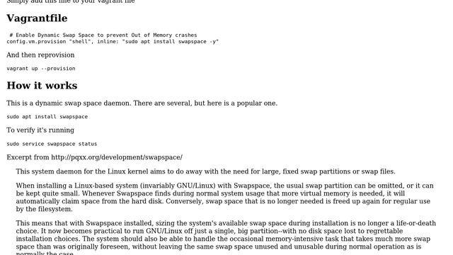 Is it possible to create a swap file for a Linux guest VM managed by Vagrant? (3 Solutions!!) смотреть онлайн