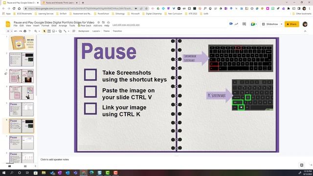 Pause and Play Google Slides Digital Portfolios смотреть онлайн