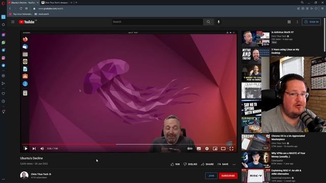 "Ubuntu's Decline" - Reaction video смотреть онлайн