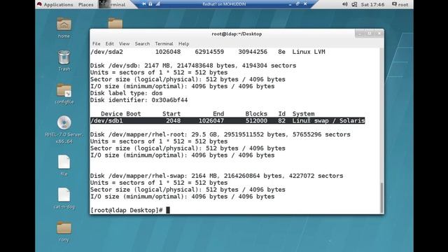 How to create Swap space and add existing swap space in Red hat Linux смотреть онлайн