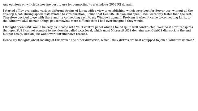 DevOps & SysAdmins: Which Linux distro can join Windows 2008 R2 ADS domain смотреть онлайн