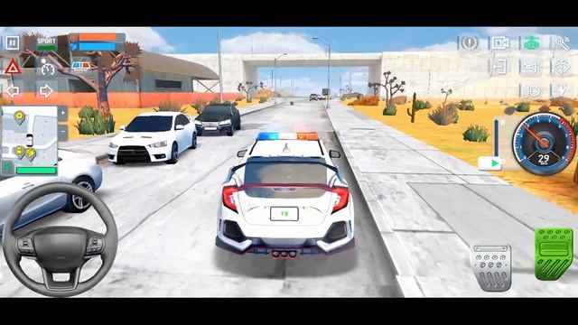 Police Sim 2024 - Honda Civic Car and River Police Road Assistant - Police Game Android Gameplay#24 смотреть онлайн