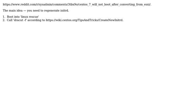 DevOps & SysAdmins: /dev/centos/root does not exist after migrating CentOS7 from vmware to Xen смотреть онлайн