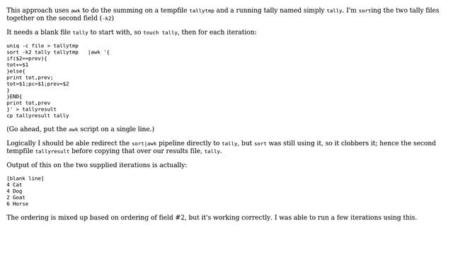 Unix & Linux: How to add 'uniq -c' results and continuously overwrite in a loop? (2 Solutions!!) смотреть онлайн