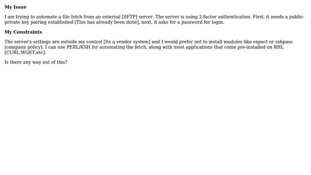 Unix & Linux: SFTP Dual Factor Authentication смотреть онлайн