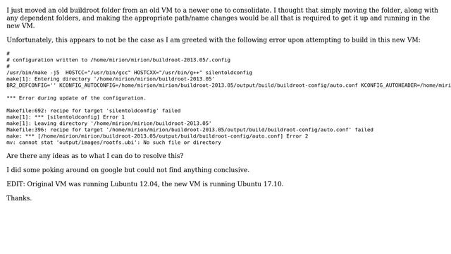 Unix & Linux: (Buildroot) "silentoldconfig" error on compile смотреть онлайн