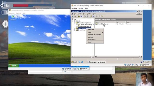 Penganturan DNS di Windows 2003 SERVER dan Join Domain di windows.XP смотреть онлайн