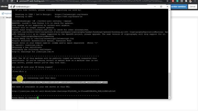 Emitir e instalar un certificado SSL con Let's Encript смотреть онлайн