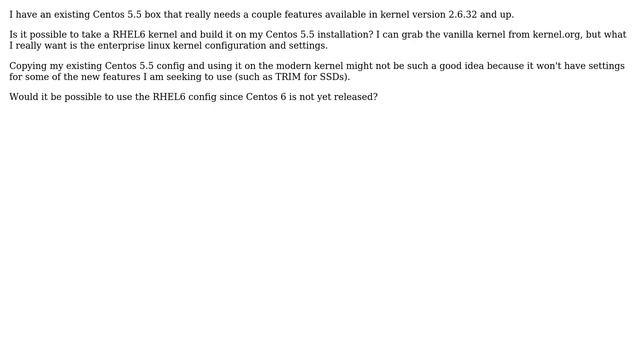 DevOps & SysAdmins: build RHEL6 kernel on Centos 5? смотреть онлайн
