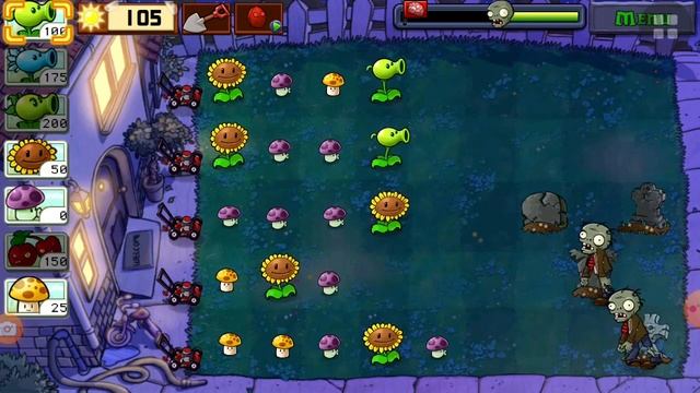 My first attempt at cellphone game capture (PLANTS VS ZOMBIES GAMEPLAY) смотреть онлайн