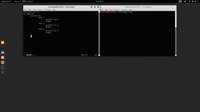 C Programming switch tutorial in Linux смотреть онлайн