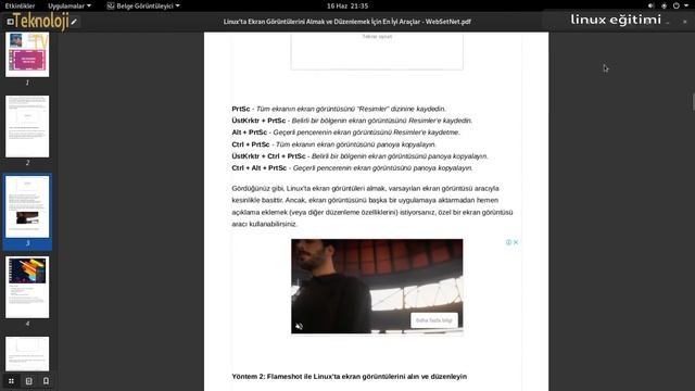 Linux | Ekrandan Resim Alma (ScreenShot) смотреть онлайн