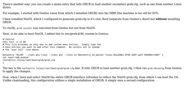 Unix & Linux: (UEFI) Chainloading GRUB from GRUB (3 Solutions!!) смотреть онлайн