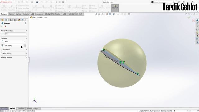 Solidworks 2023 3D Modeling Beginner's Guide | Features and Material смотреть онлайн