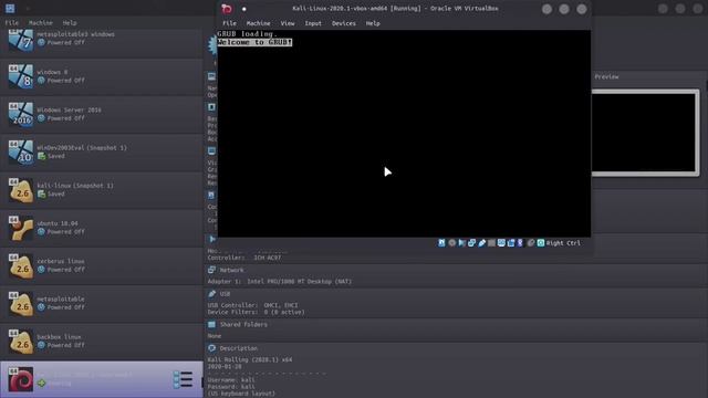 How to install kali-linux 2020.1 in virtualbox | install kali linux using KALI LINUX VIRTUAL IMAGES смотреть онлайн