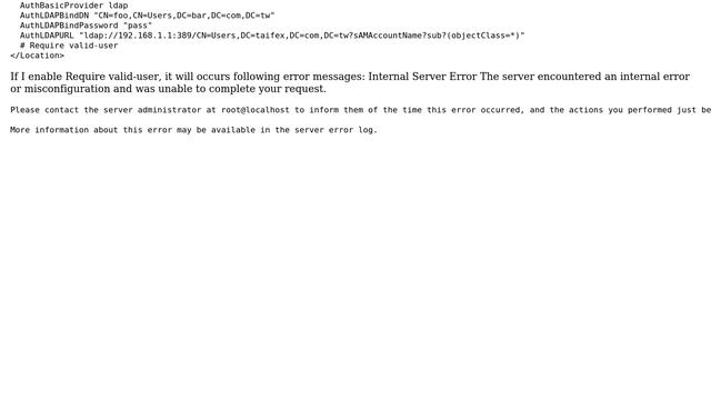 apache got internal error when access ldap module (2 Solutions!!) смотреть онлайн