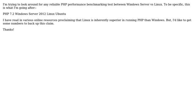 DevOps & SysAdmins: PHP performance benchmarking between Windows and Linux смотреть онлайн