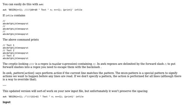 Unix & Linux: Unix: Add unique names after signs in text (3 Solutions!!) смотреть онлайн