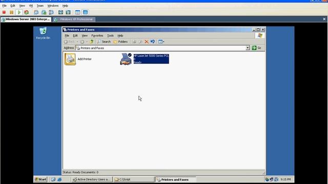 Connect Network printer by Logon Script смотреть онлайн