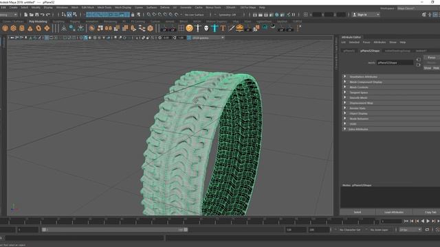 Maya Tutorial - Modeling Car Tire смотреть онлайн