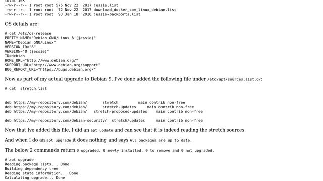 Upgrading from Debian 8 (Jessie) to 9 (Stretch) смотреть онлайн