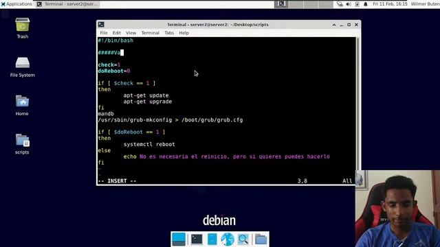 3.4 (B) || Experiment 10.4 - Automatización con scripts BASH || Debian 11 смотреть онлайн