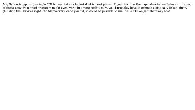 GIS: Is there a web mapping server works on a linux shared hosting account? (3 Solutions!!) смотреть онлайн