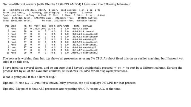 DevOps & SysAdmins: 0% CPU in top for all processes, but load average ＞ 1 (2 Solutions!!) смотреть онлайн