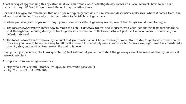 Unix & Linux: Does the gateway have to be on the subnet? (4 Solutions!!) смотреть онлайн