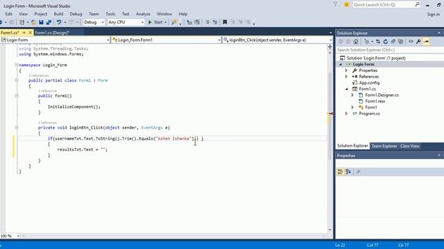 Create Login form application using Visual Studio - C Sharp Tutorial смотреть онлайн