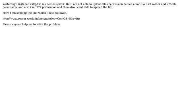 Centos unable to upload file permission denied error смотреть онлайн