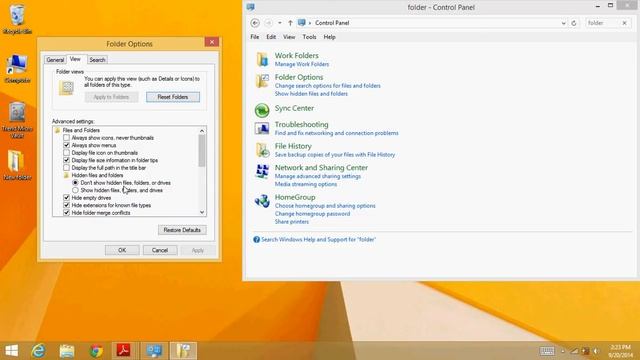 HOW TO Hide Folders or Show hidden folders on Windows 8 смотреть онлайн