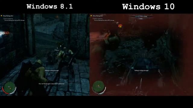 Middle Earth: Shadow of Mordor - Graphic comparison : Windows 8,1 VS Windows 10 смотреть онлайн