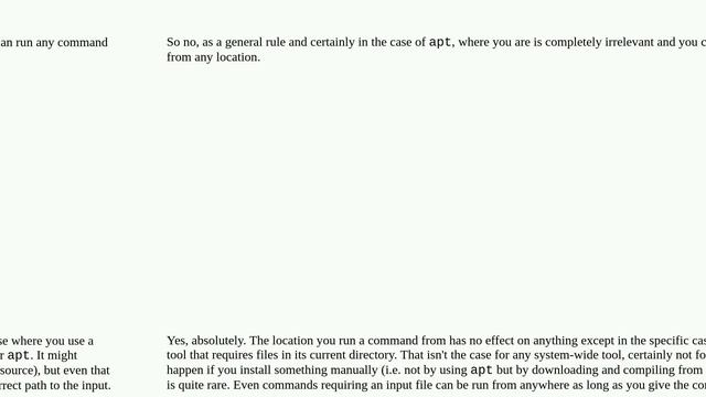 Unix: Can I install programs in linux from any directory? смотреть онлайн