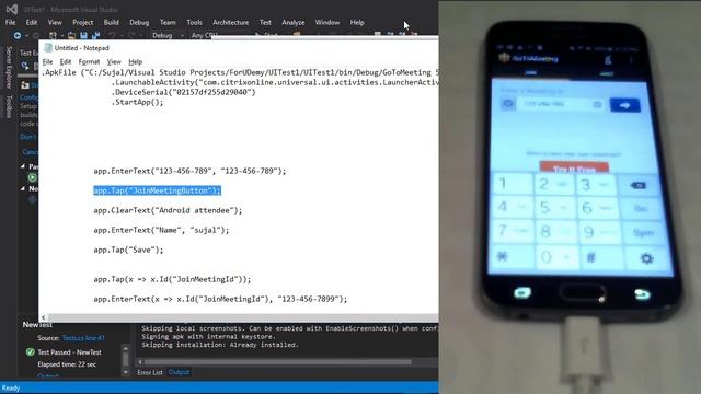 Mobile Application Testing using Xamarin/REPL смотреть онлайн