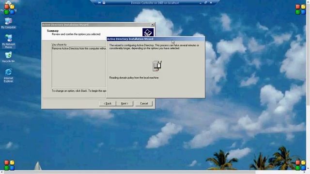 Remove Domain Controller Forcibly in Windows Server 2003. смотреть онлайн