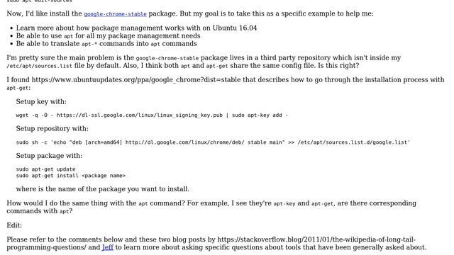 Install google-chrome-stable with apt on 16.04 смотреть онлайн