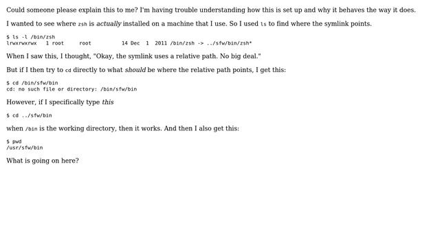 Unix & Linux: Strangeness with Symlinks and Relative Paths смотреть онлайн