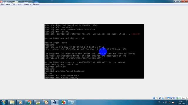 KONFIGURASI HOSTNAME BASIS CLI DI DEBIAN смотреть онлайн
