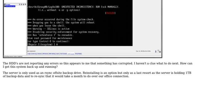 DevOps & SysAdmins: CentOS 5.6 unexpected inconsistency how to repair? смотреть онлайн