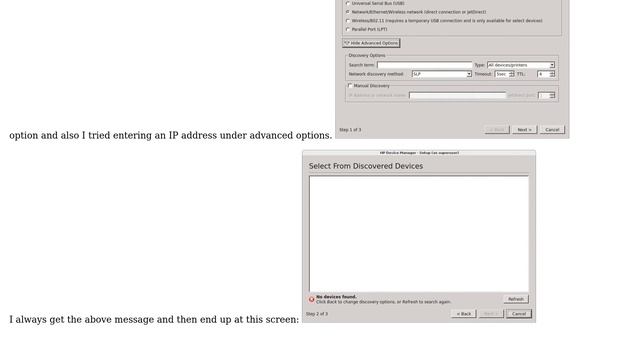 Ubuntu: Hplip network printer setup cannot find printer (HP Officejet Pro 8620) смотреть онлайн