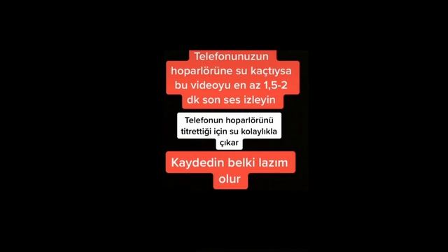 Telefonunuzun hoparlörüne su kaçarsa Bu sesi kullanarak suyu çıkarabilirsiniz :) смотреть онлайн