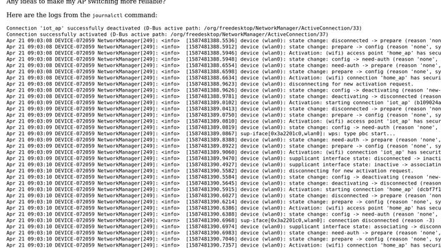 Unix & Linux: NetworkManager is failing to switch AP: Connection Activation Failed смотреть онлайн