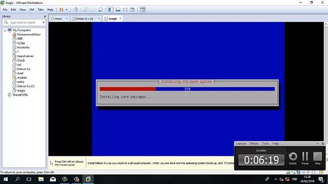 tutorial mengistal debian menggunakan VmWare смотреть онлайн