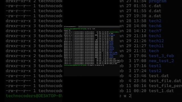 Unix File Permissions, setting all read write and execute permissions #unix #learning #unixbasics смотреть онлайн