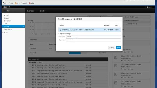 Cockpit - iSCSI Support смотреть онлайн