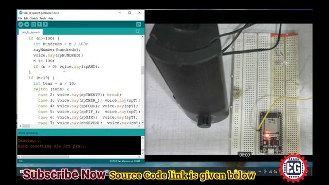 Generate Speech from Web Server using ESP32 смотреть онлайн
