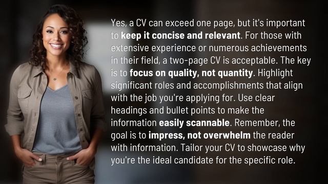 Can A CV Exceed One Page?